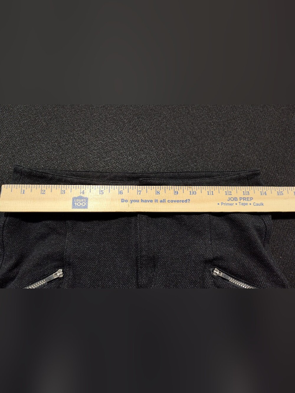 Athleta Ponte Moto Pants Skinny Stretch Snap/Zipper Black/Charcoal Gray Size 10 - Picture 14 of 15